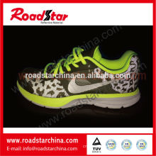 3D mesh coated reflective printed fabric for sports shoes